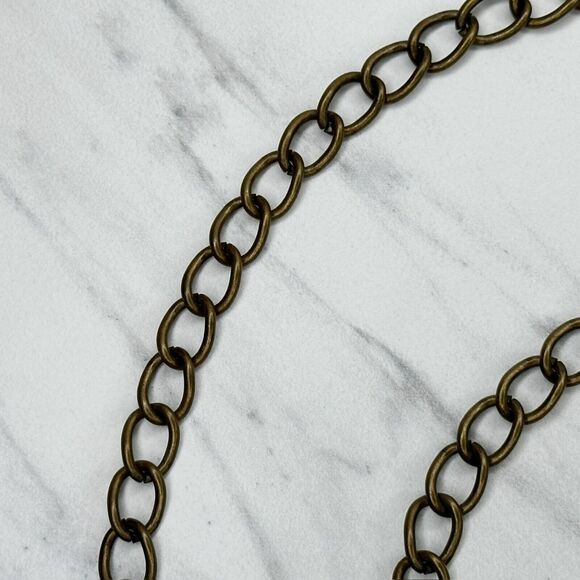 Animal Print Embossed Open Hoop Metal Chain Link Belt Y2K Boho ✨ - Picture 6 of 12